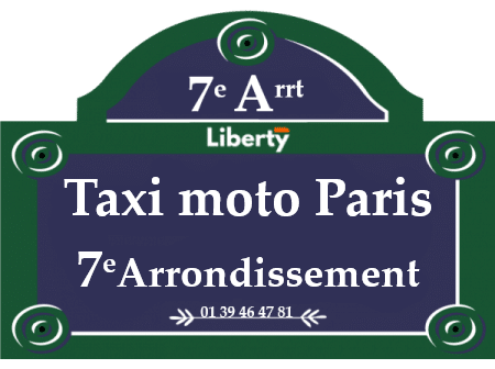 Taxi moto Paris 7ème arrondissement
